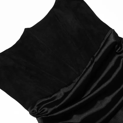 Strapless Boning Corset Black Dress - Image 7