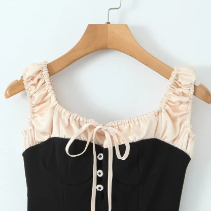 Retro A-line Black Dress - Image 6